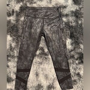 ZYIA Black Shimmery Active Leggings